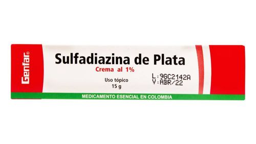 Sulfadiazina De Plata 1% Tubo X 15 Gr Genfar