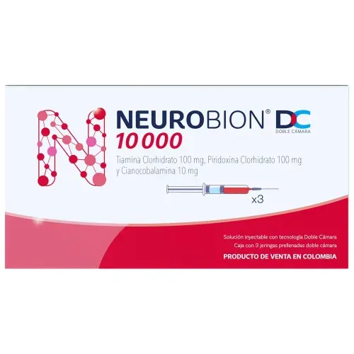 Neurobion Dc 10.000 Solución Inyectable Caja X 3 Unidades Procter