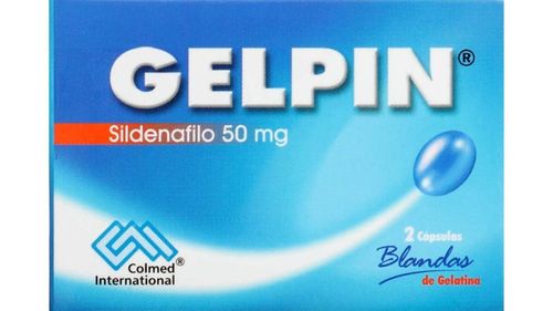 Gelpin Sildenafil 50 Mg Caja X 2 Cápsulas Eurofarma