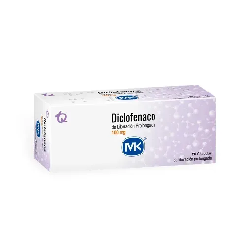 Diclofenaco Mk Retard 100 Mg Caja X 20 Cápsulas Tecnoquímicas