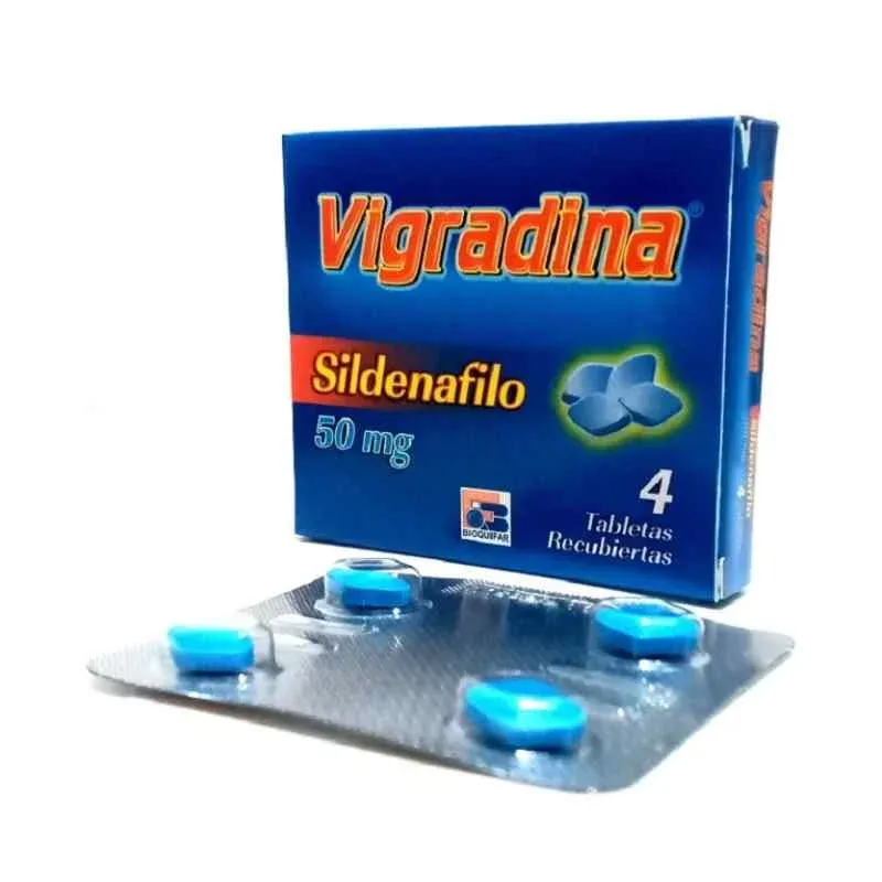 Vigradina Sildenafil 50 Mg x 4 Tabletas