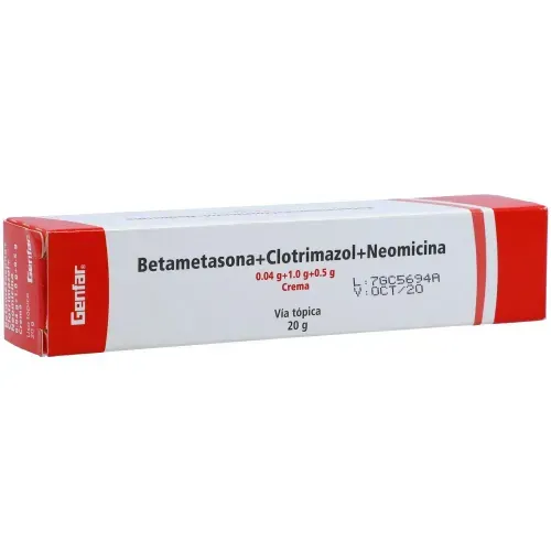Betametasona + Clotrimazol + Neomicina Tubo X 20 Gr Genfar