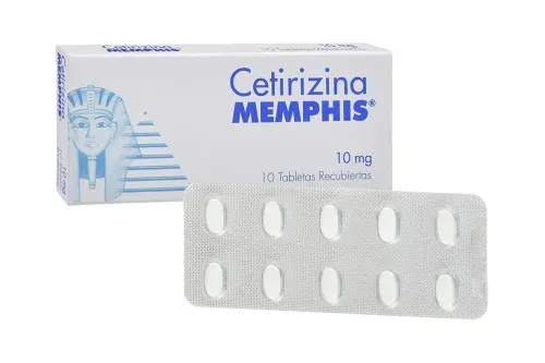 Cetirizina 10 Mg Caja X 10 Tabletas Memphis