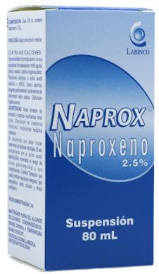 Naprox 2.5% Frasco X 80 Ml Suspensión Labinco