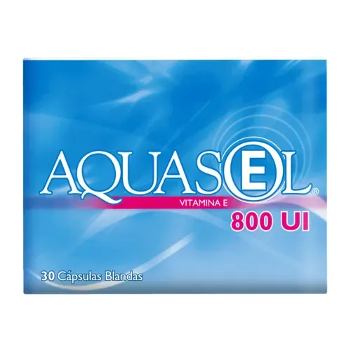 Suplemento Vitaminico Aquasol E 800 Ui Caja X 30 Cápsulas