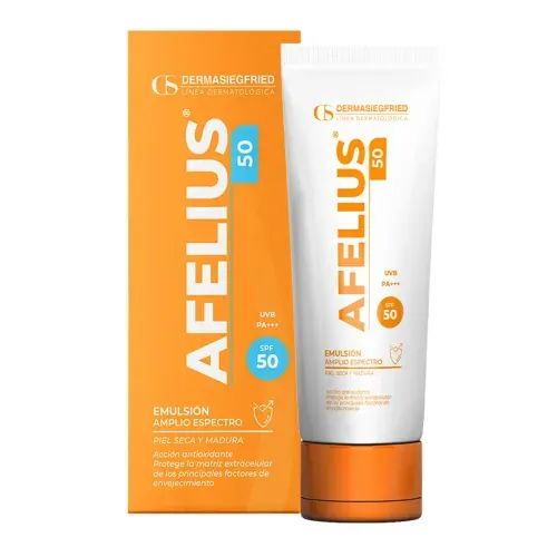 Protector Solar Afelius Spf 50 Emulsion Tubo X 60 Gr