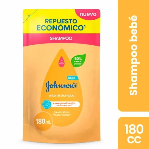 Shampoo Johnson's Baby Original Frasco x 180 ml