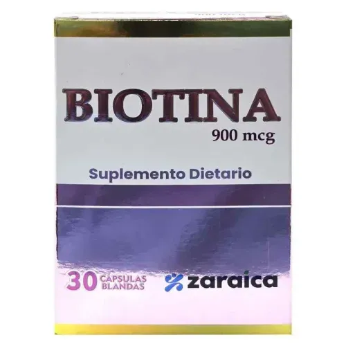 Biotina 900 Mcg Caja X 30 Cápsulas Zaraica
