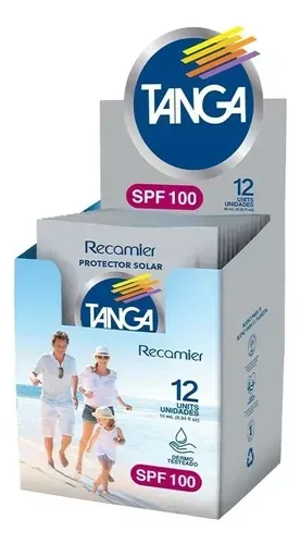 Bloqueador Tanga Spf 100 Display 10 Ml X 12 Unidades Recamier
