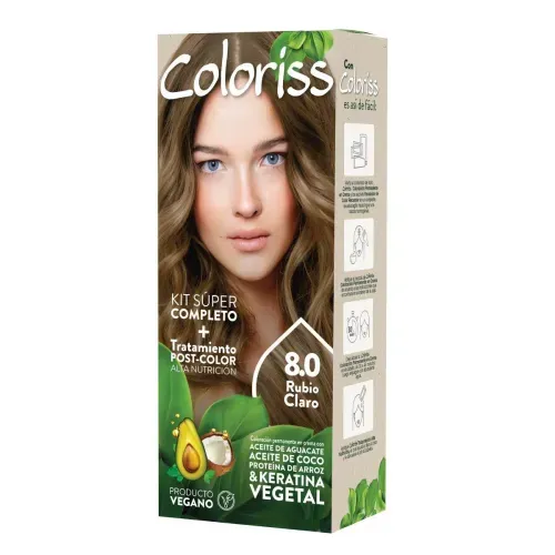 Tinte Coloriss Rubio Claro Estuche 8 Recamier