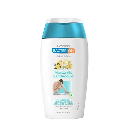 Jabón Intimo Bacterion Manzanilla Y Caléndula 85 Ml Recamier