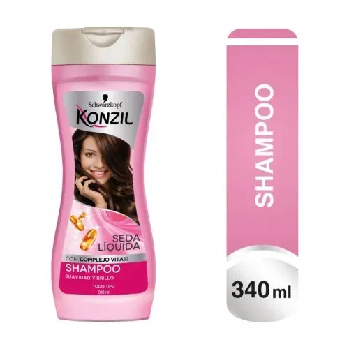 Shampoo Konzil Seda Líquida Vita12 Frasco X 340 Ml Henkel