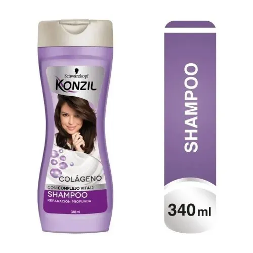 Shampoo Konzil Colágeno Vita12 Frasco X 340 Ml Henkel