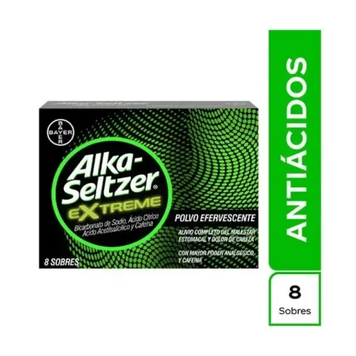 Alka Seltzer Extreme Caja X 8 Sobres Bayer