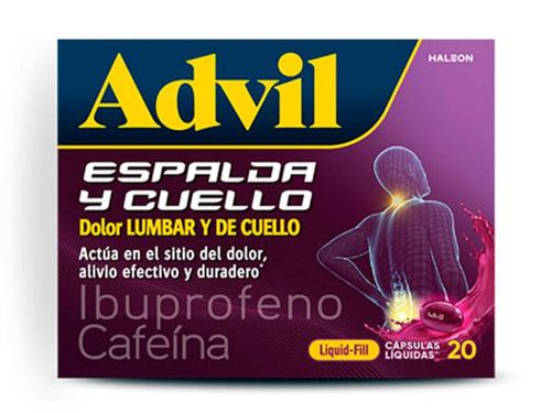 Advil Alivio Espalda y Cuello Caja x 20 Cápsulas