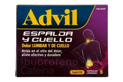Advil Alivio Espalda y Cuello Caja x 5 Cápsulas