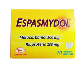 Espasmydol Metocarbamol 500 Mg Ibuprofeno 200 Mg Caja X 20 Tabletas Labquifar