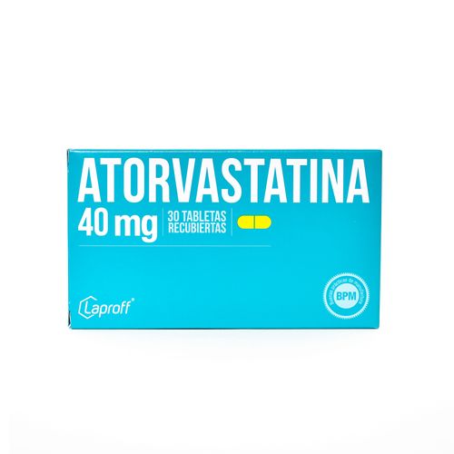 Atorvastatina 40 Mg Caja X 30 Tabletas Laproff