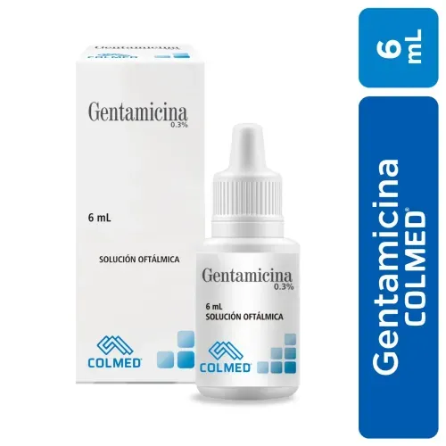 Gentamicina 0.3% Frasco X 6 Ml Solución Oftálmico Colmed