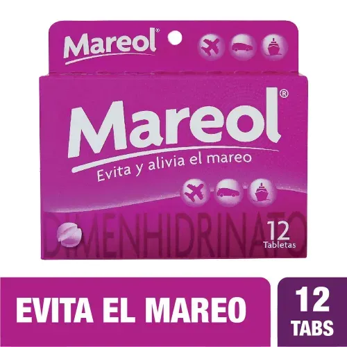 Mareol Dimenhidrato 50 Mg Caja X 12 Tabletas Gsk
