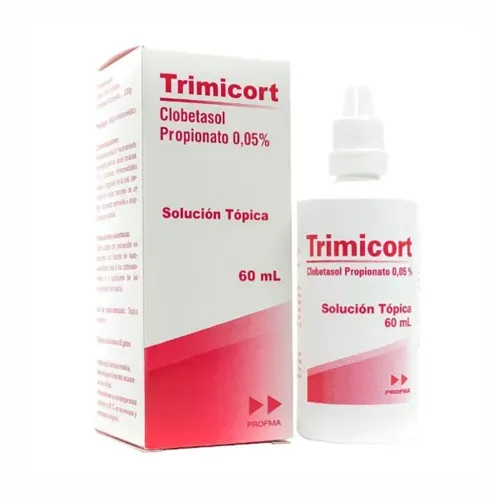 Trimicort Clobetasolpropionato 0.05% Frasco X 60 Ml Solución Tópica Profma