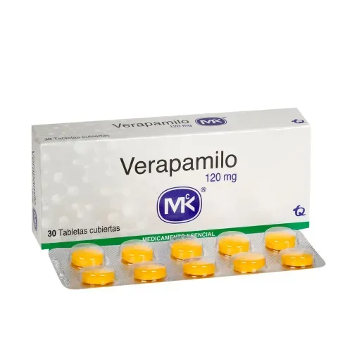 Verapamilo Mk 120 Mg Caja X 30 Tabletas Tecnoquímicas