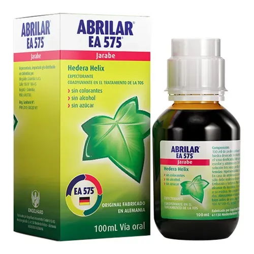Abrilar Jarabe Ea575 Hedera Helix Frasco X 100 Ml Megalabs