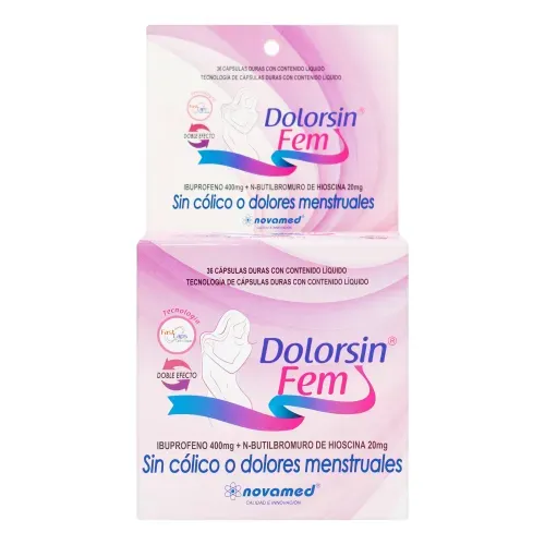 Dolorsin Fem 400 Mg + 20 Caja X 36 Cápsulas Novamed