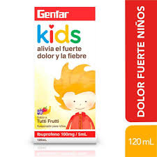 Ibuprofeno Kids100 Mg/5Ml Frasco X 120 Ml Suspensión Genfar