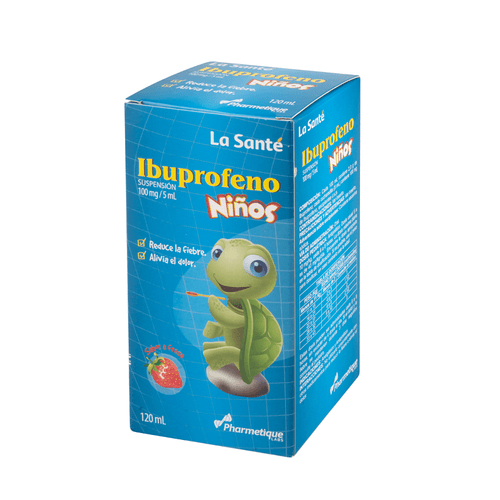 Ibuprofeno 100 Mg/5 Ml Suspensión Frasco X 120 Ml La Santé