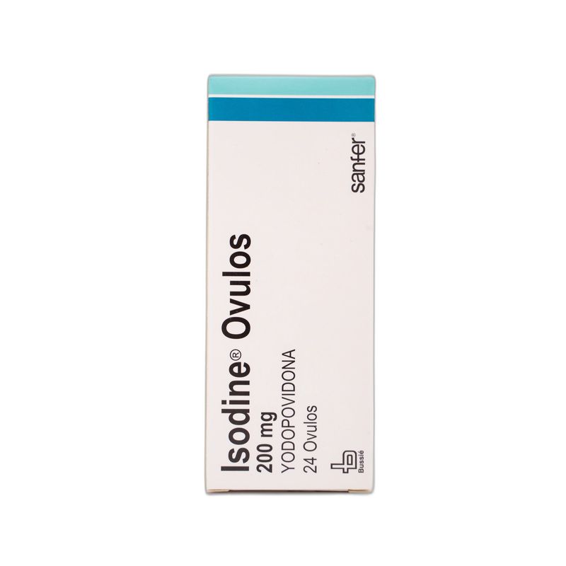 Isodine Yodopovidona 20 mg 24 Óvulos Bussie