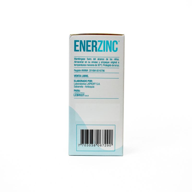 Enerzinc Jarabe Frasco X 90 Ml Laproff