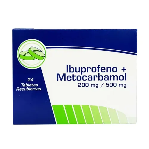 Ibuprofeno Metocarbamol 200/500 Mg Caja X 24 Tabletas Coaspharma