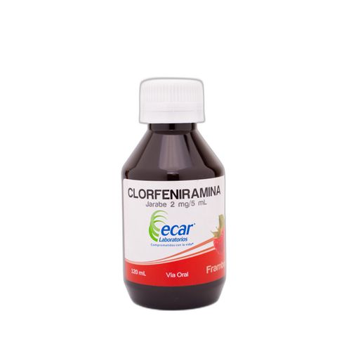 Clorfeniramina Jarabe 2 Mg/5Ml Frasco X 120 Ml Ecar