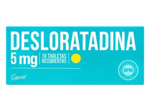 Desloratadina 5 Mg Caja X 10 Tabletas Laproff