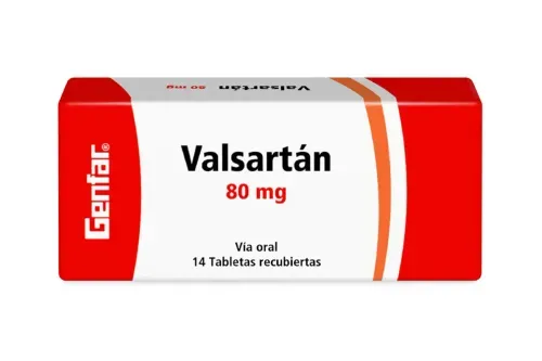 Valsartan 80 Mg Caja X 14 Tabletas Genfar