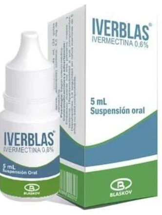 Iverblas Ivermectina 6 Mg Frasco X 5 Ml Suspensión Oral Blaskov