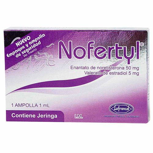 Nofertyl 50Mg/5Mg Solución Inyectable Caja X 1 Ampolla Lafrancol