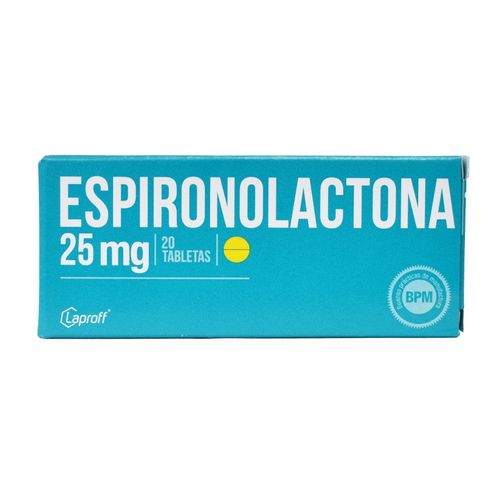 Espironolactona 25 Mg Caja X 20 Tabletas Laproff
