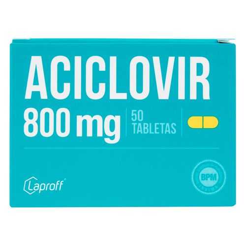 Aciclovir 800 Mg Caja X 50 Tabletas Laproff