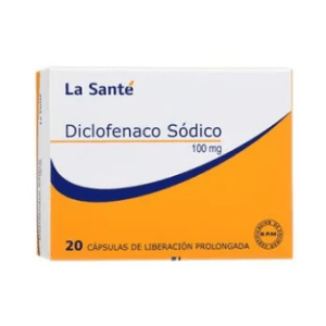 Diclofenaco Sódico 100 Mg Caja X 20 Cápsulas La Santé