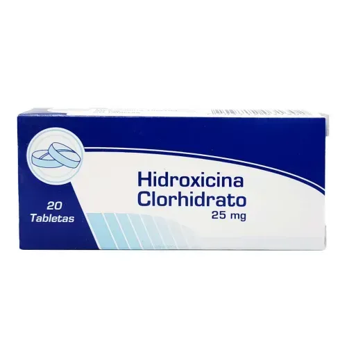 Hidroxicina 25 Mg Caja X 20 Tabletas Coaspharma