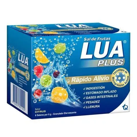 Sal De Frutas Lua Plus Caja X 8 Sobres Granulado Tq