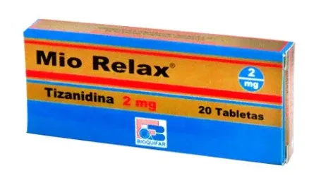 Mio Relax Tizanidina 2 mg 20 Tabletas