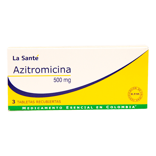 Azitromicina 500 Mg Caja X 3 Tabletas La Santé