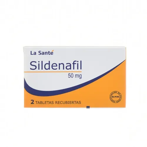 Sildenafil 50 Mg Caja X 2 Tabletas Masticables La Santé