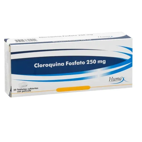 Cloroquina 250 Mg Caja X 20 Tabletas Humax