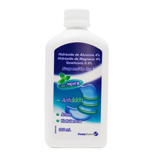 Hidroxido Aluminio + Magnesio + Simeticona Frasco X 360 Ml Suspensión Coaspharma