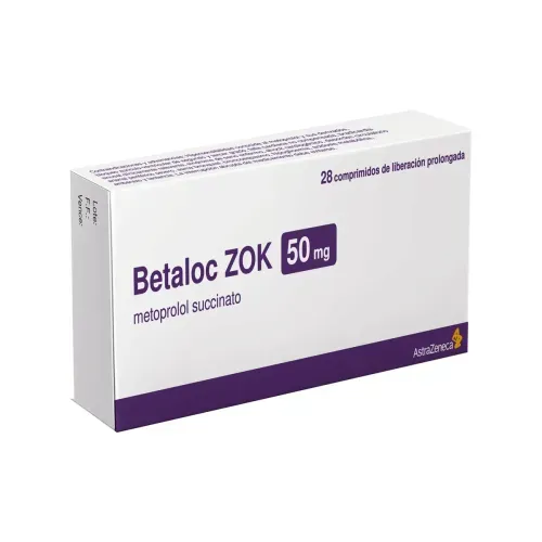 Betaloc Zok Metoprolol 50 Mg Caja X 30 Tabletas Zeneca