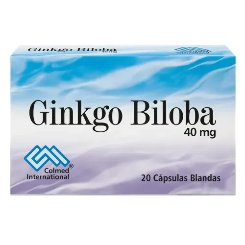 Ginkgo Biloba 40 Mg Caja X 20 Cápsulas Blanda Colmed